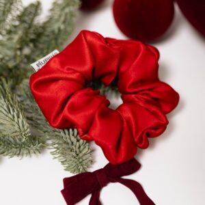 NOVO Satenska gumica Christmas Red